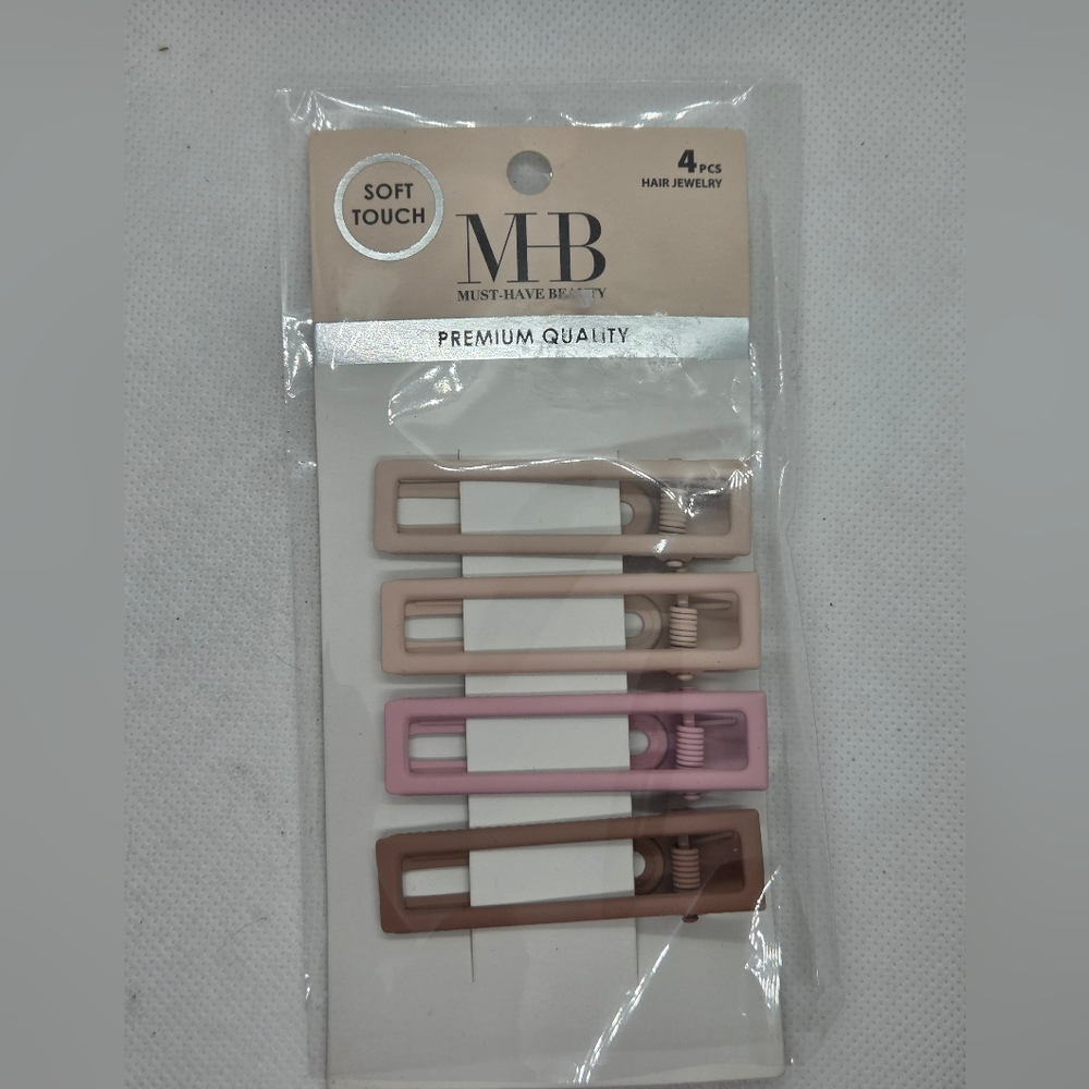 Almar Package Of 4 Hair Clips - MHB Soft Touch